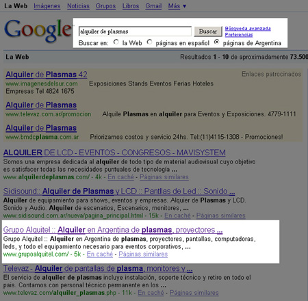 posicionamiento en buscadores alquitel